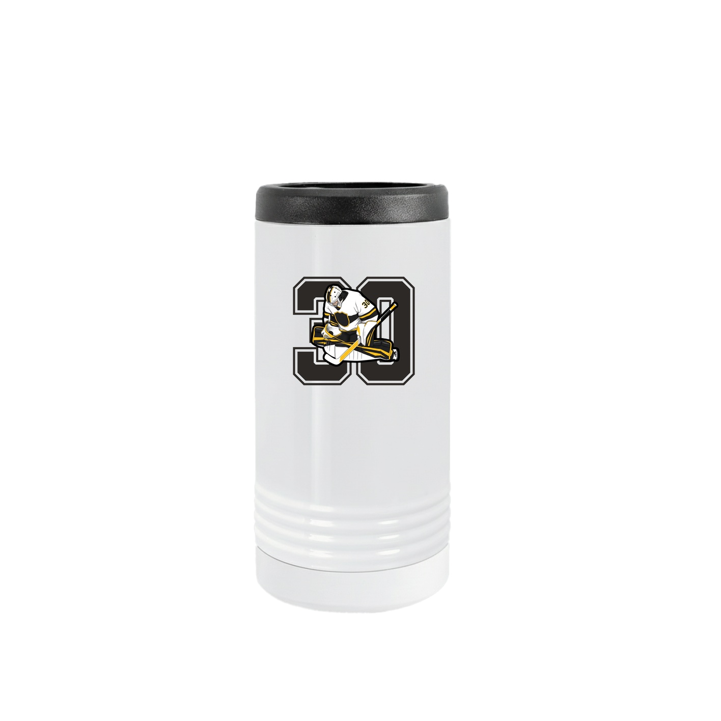 Slim Beverage Holder — Number in White