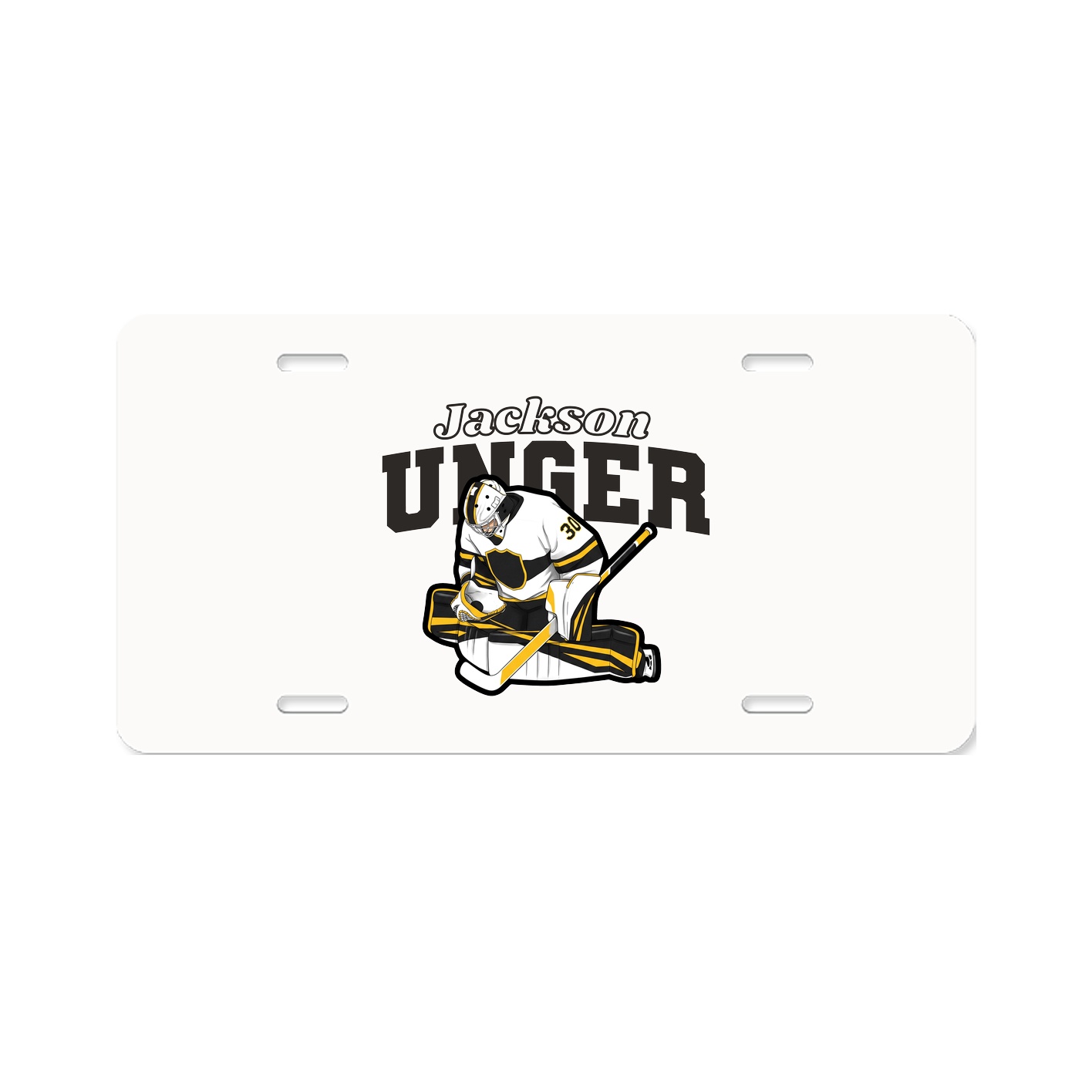 License Plate — Name Arch in Classic