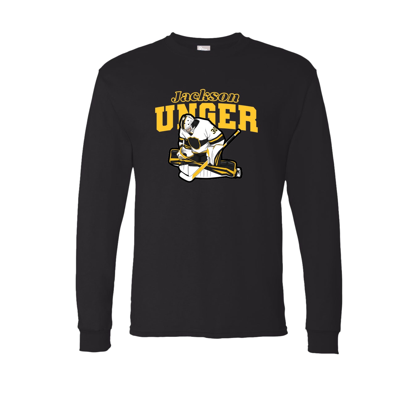 Long Sleeve Tee — Name Arch in Black