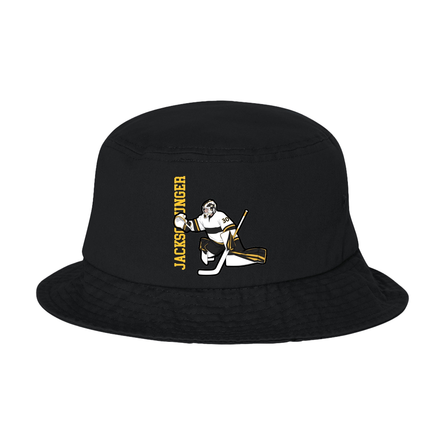 Bucket Cap — Name Vertical in Black