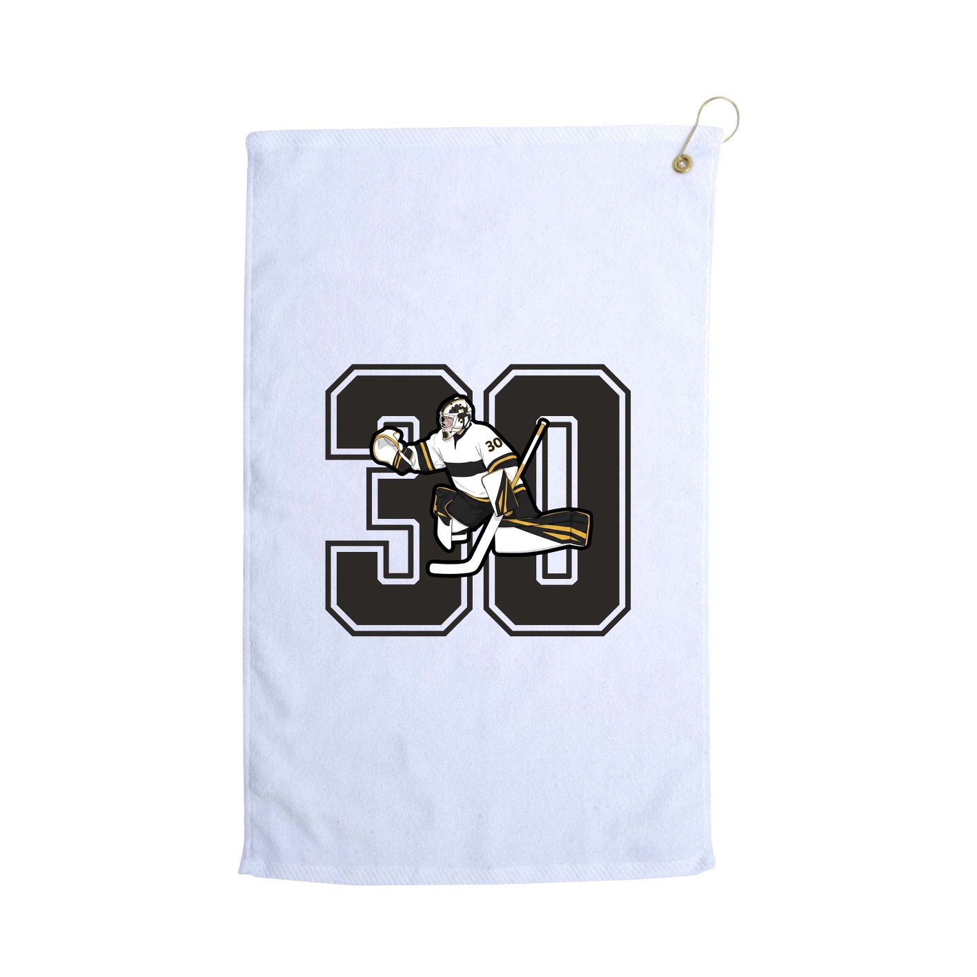 Golf Towel — Number in White