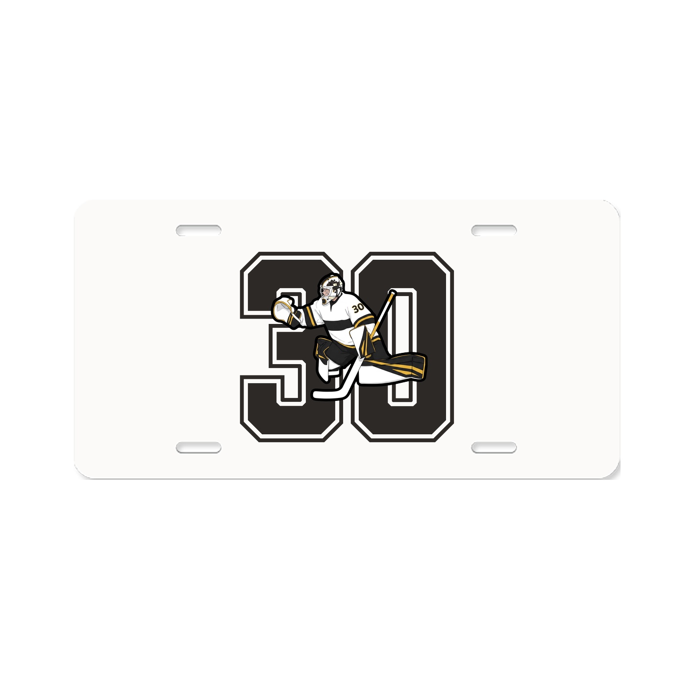 License Plate — Number in Classic