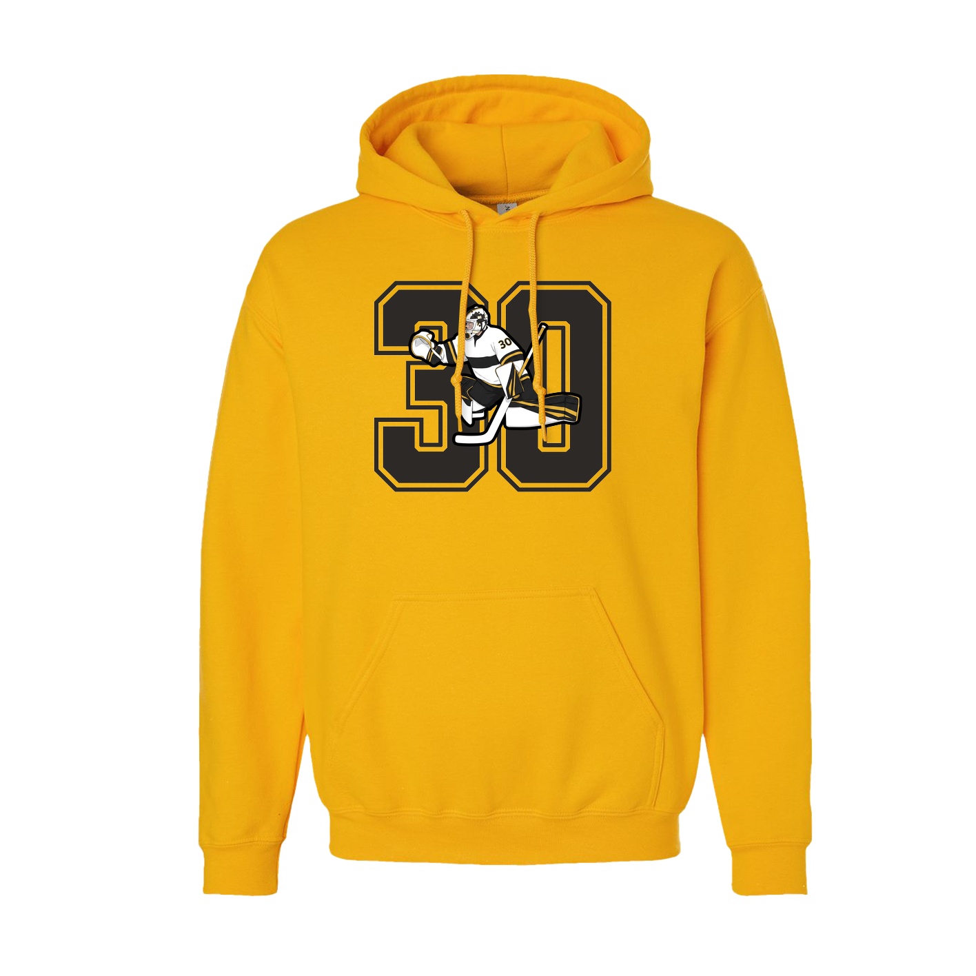Hoodie — Number in Gold