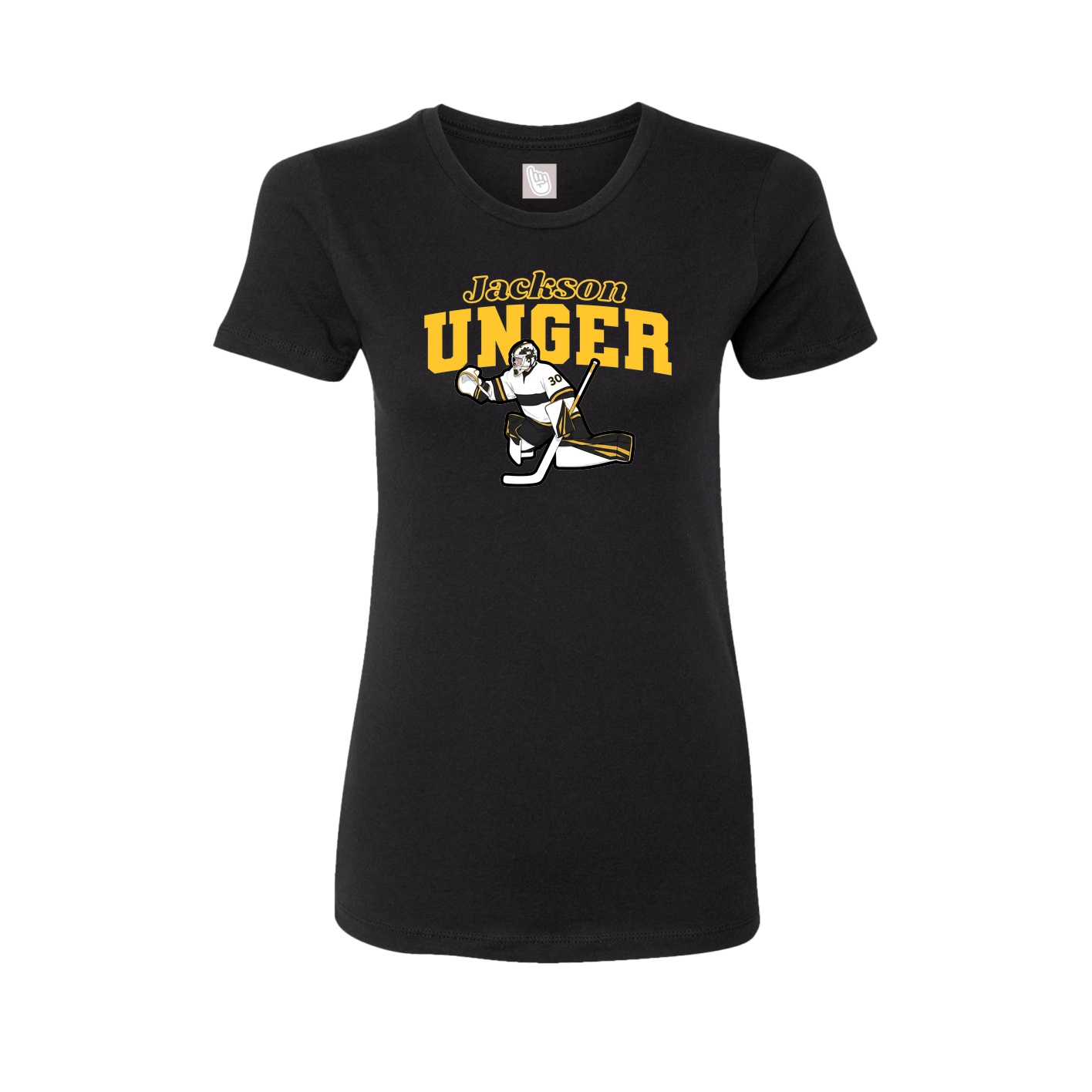 Womens Tee — Name Arch in Black