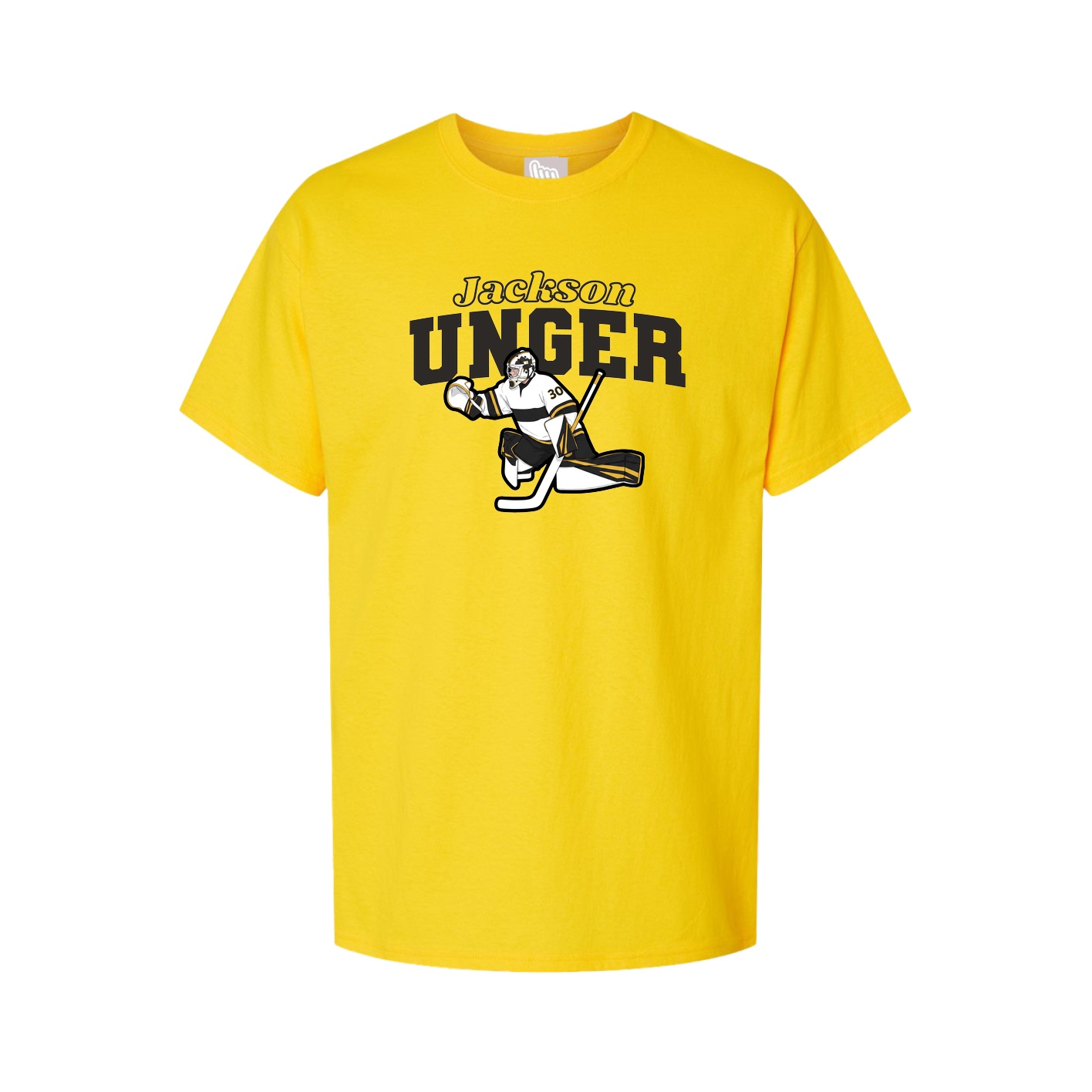 Youth Tee — Name Arch in Gold