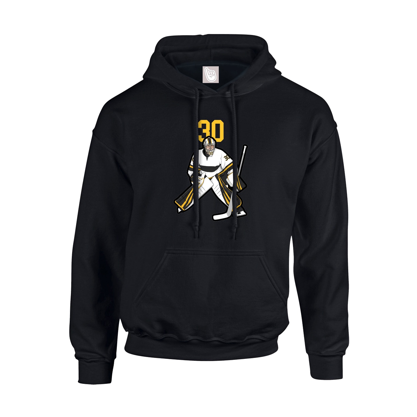 Youth Hoodie — Number Top in Black