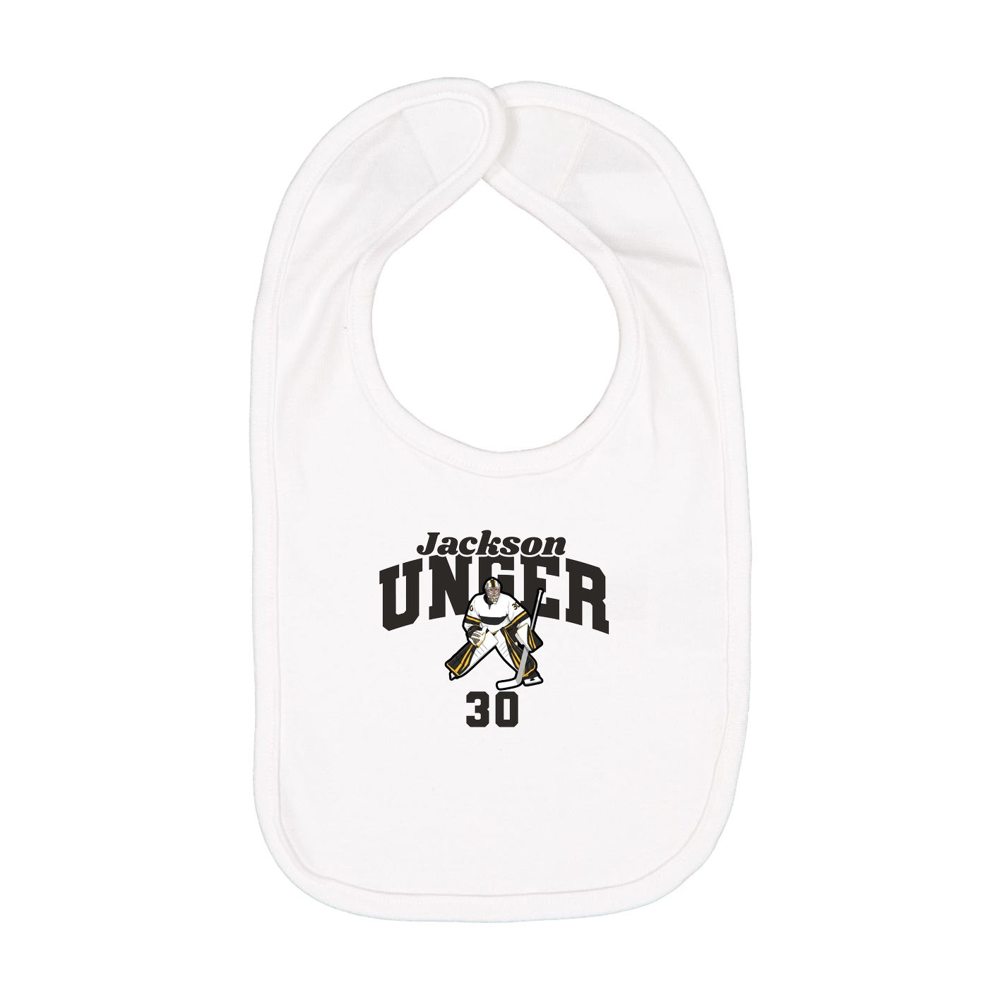 Infant Bib — Signature Arch in White