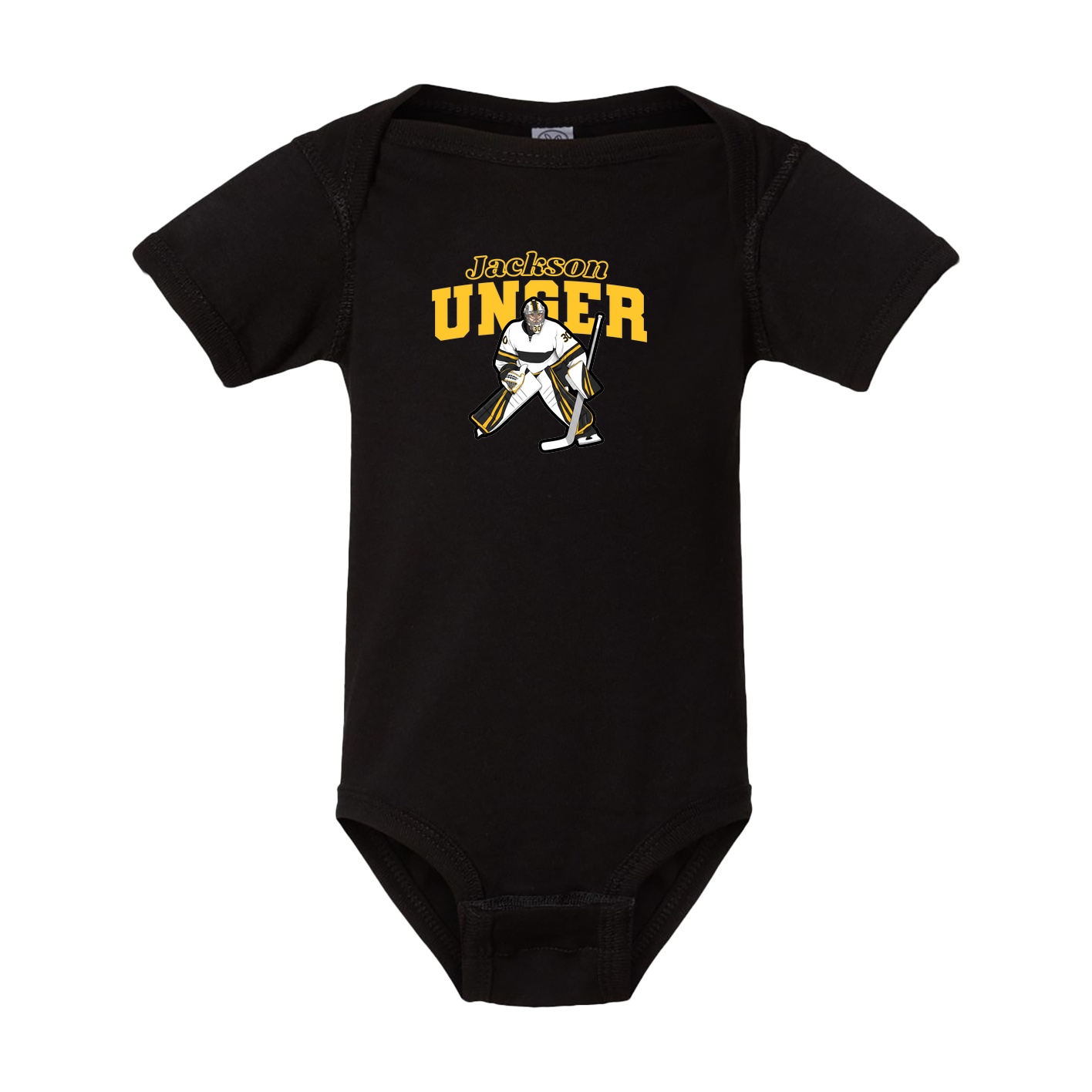 Baby Onesie — Name Arch in Black