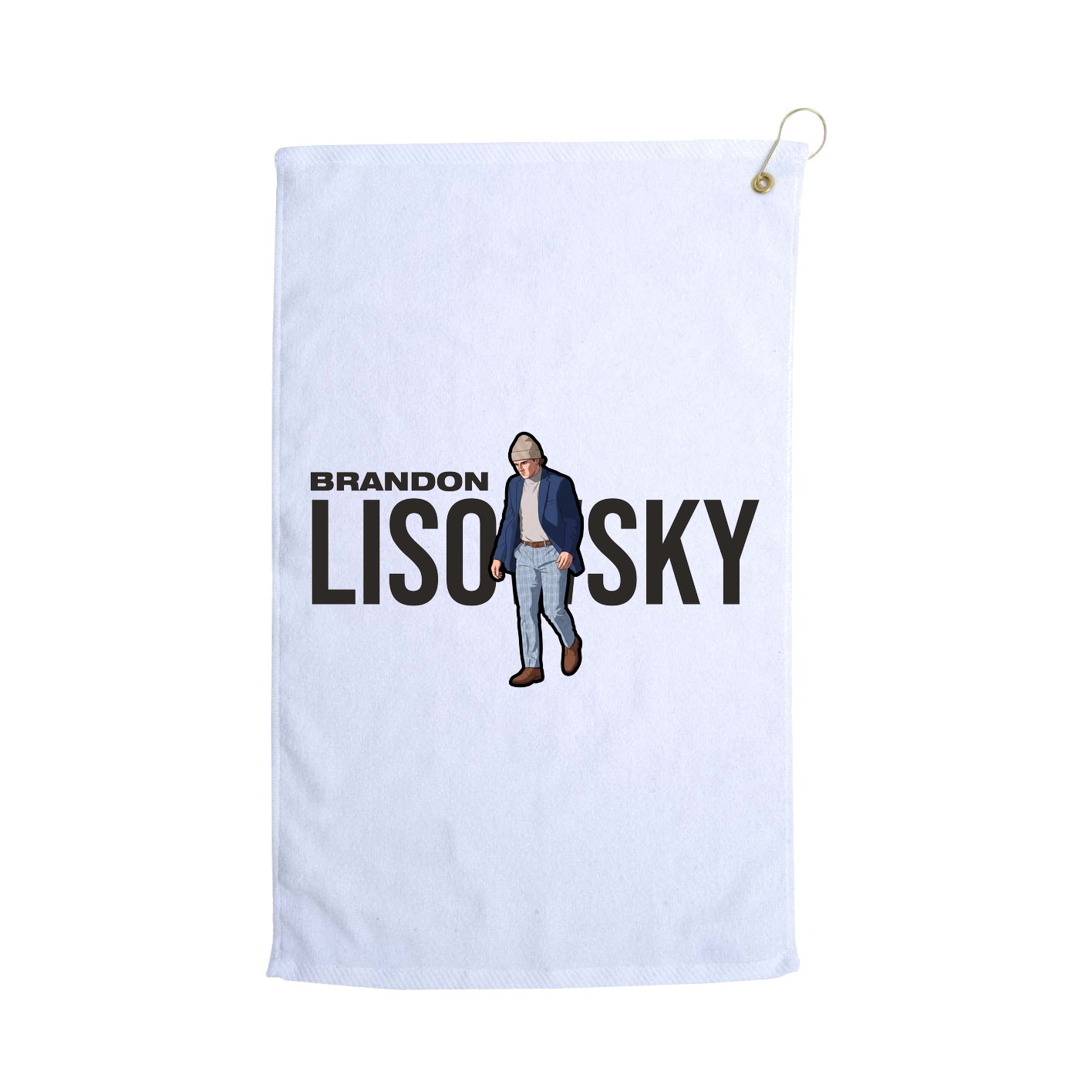 Golf Towel — Player Name in White