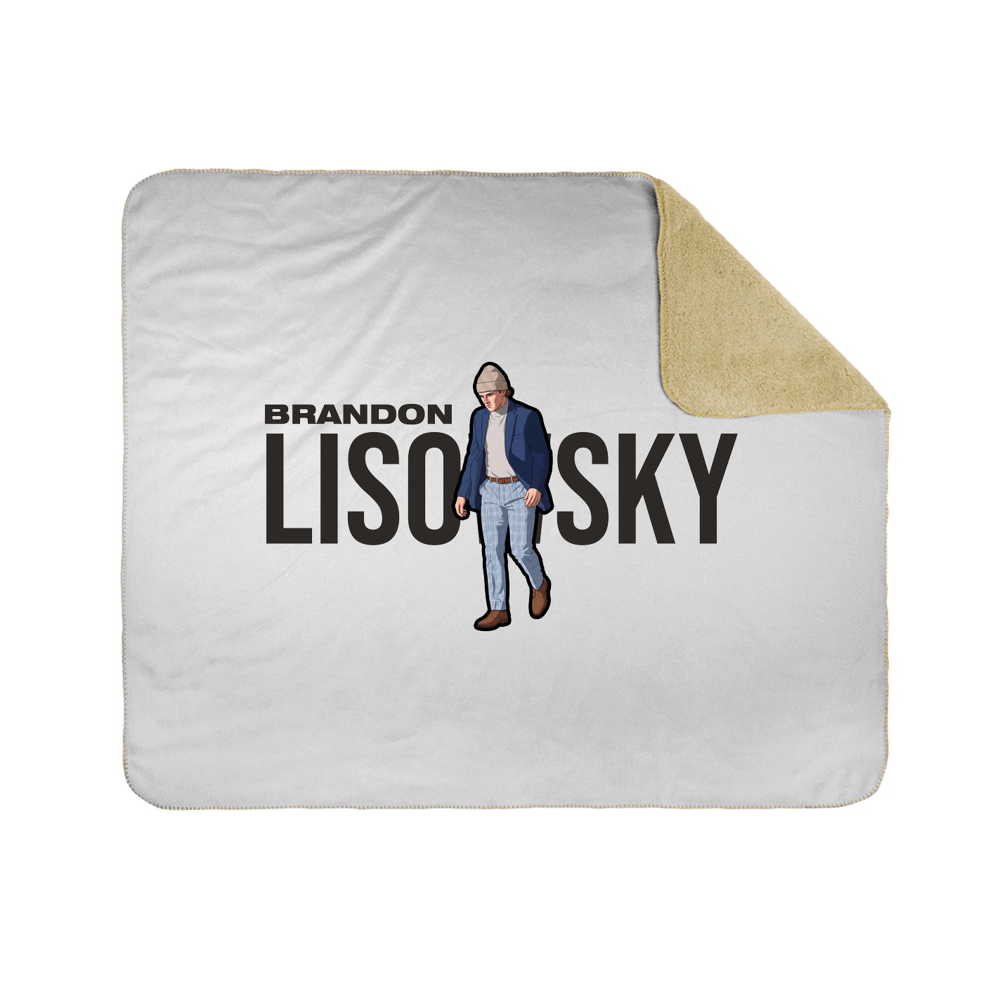 Throw Blanket — Player Name in White
