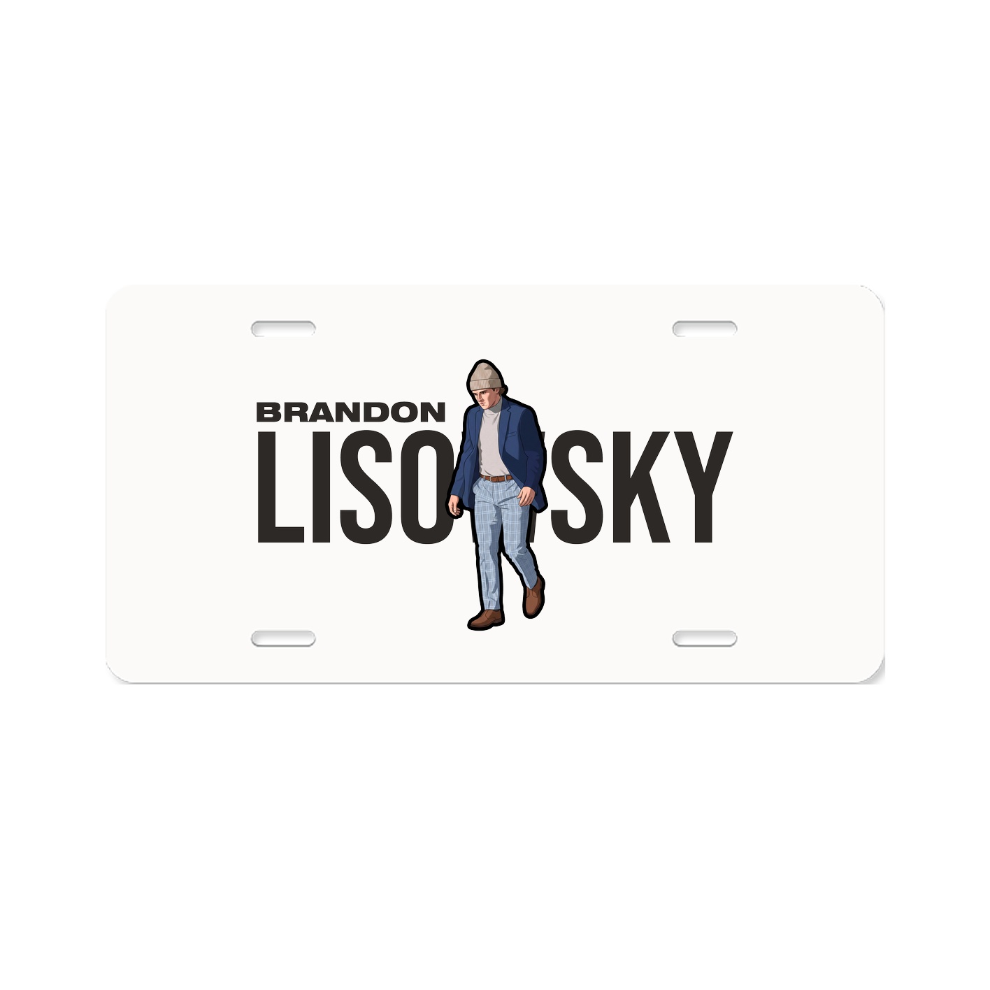License Plate — Player Name in Classic