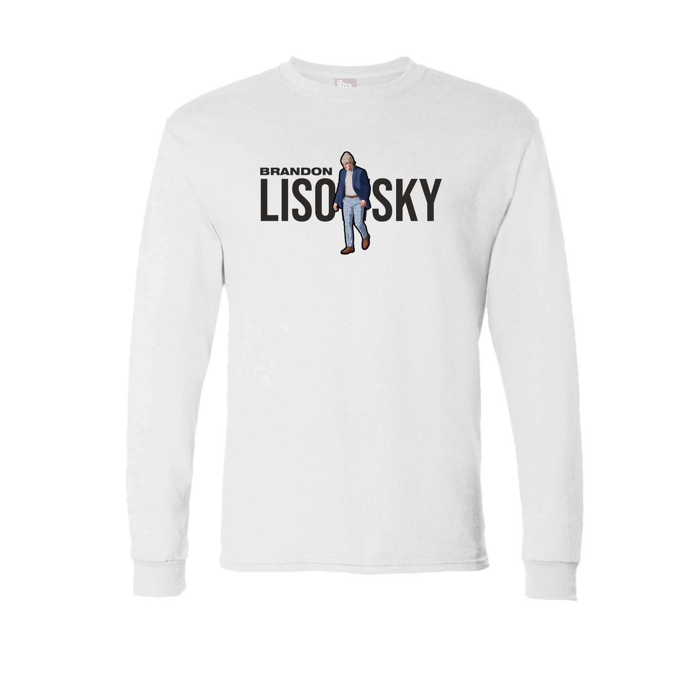 Long Sleeve Tee — Player Name in White