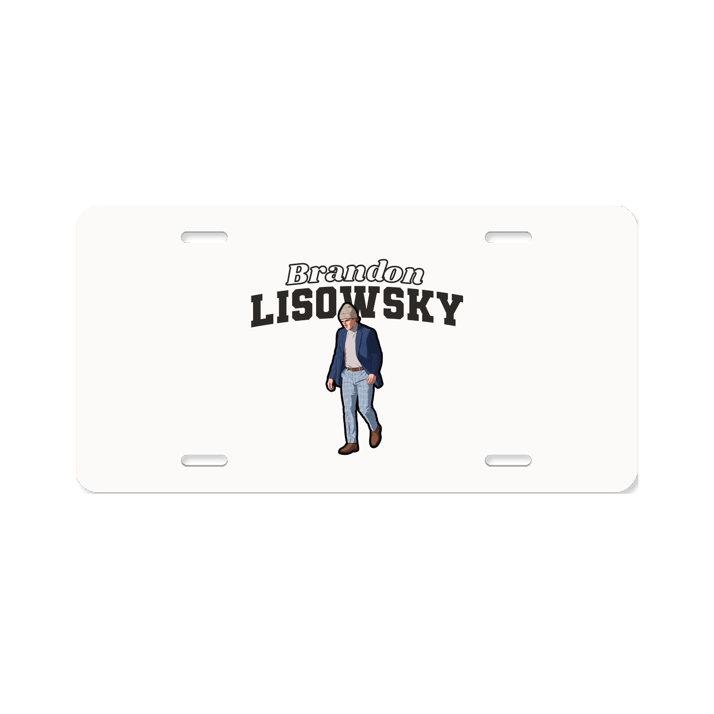 License Plate — Name Arch in Classic