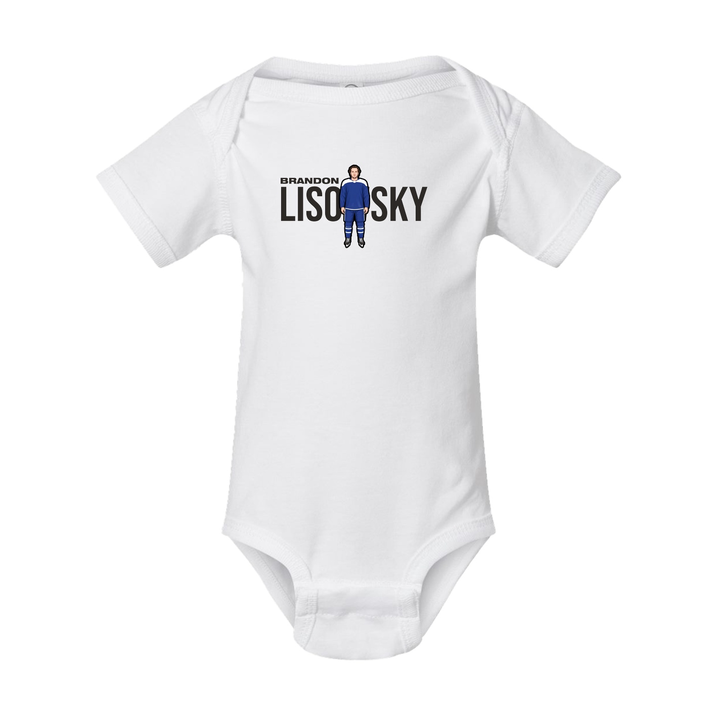 Baby Onesie — Player Name in White