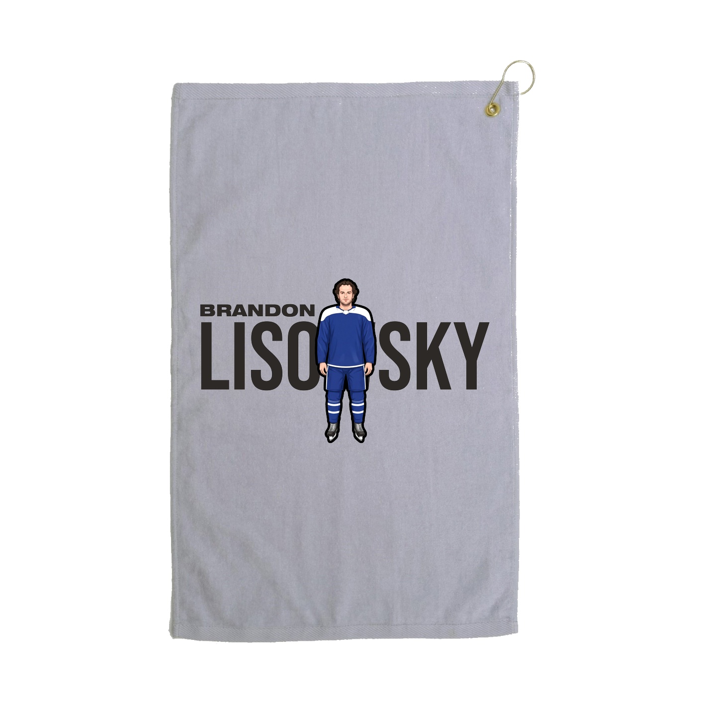 Golf Towel — Player Name in Grey