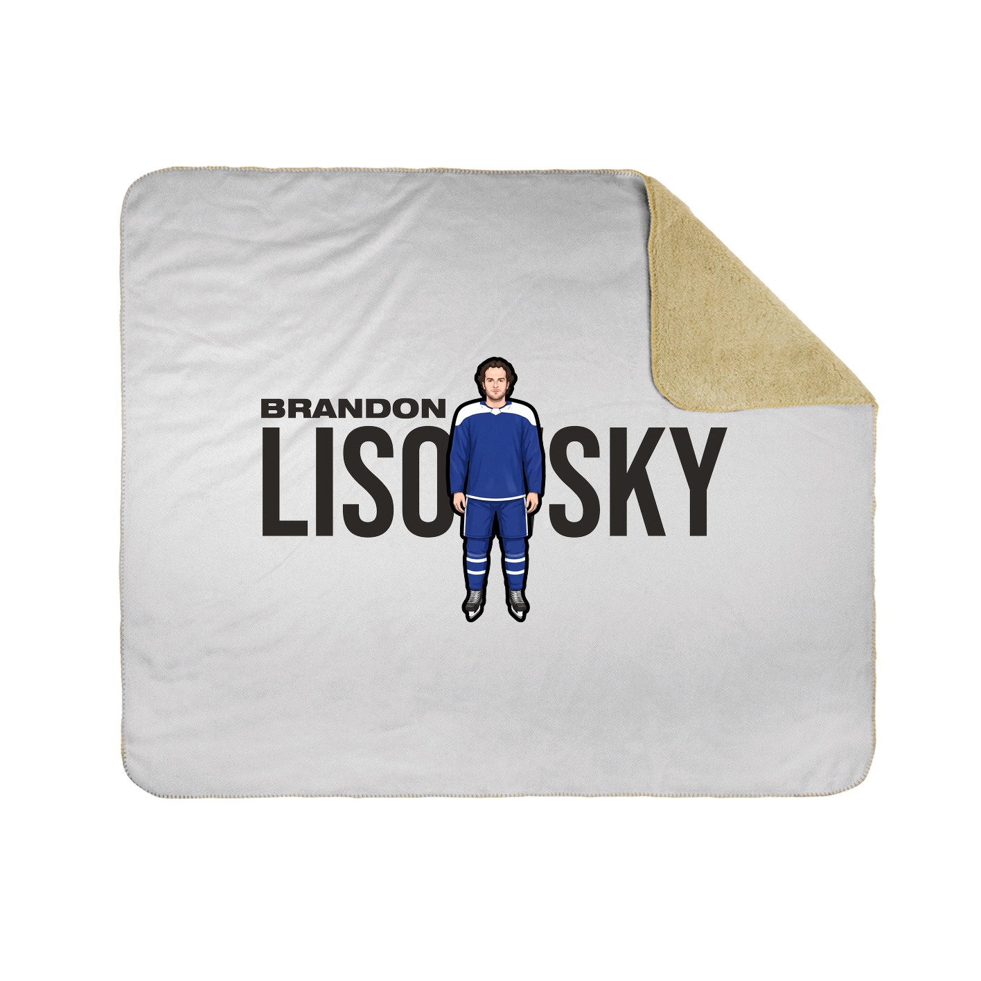 Throw Blanket — Player Name in White