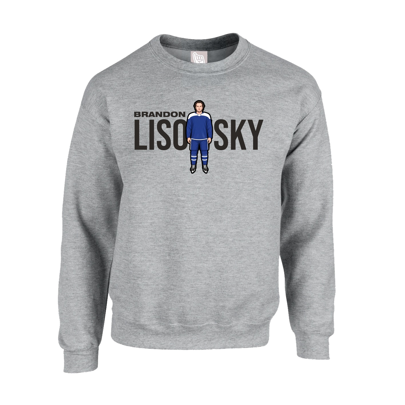 Fleece Crew — Player Name in Grey