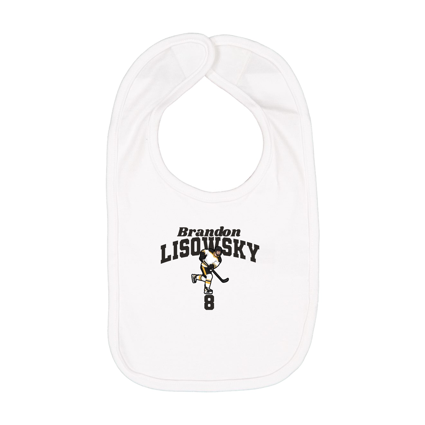 Infant Bib — Signature Arch in White