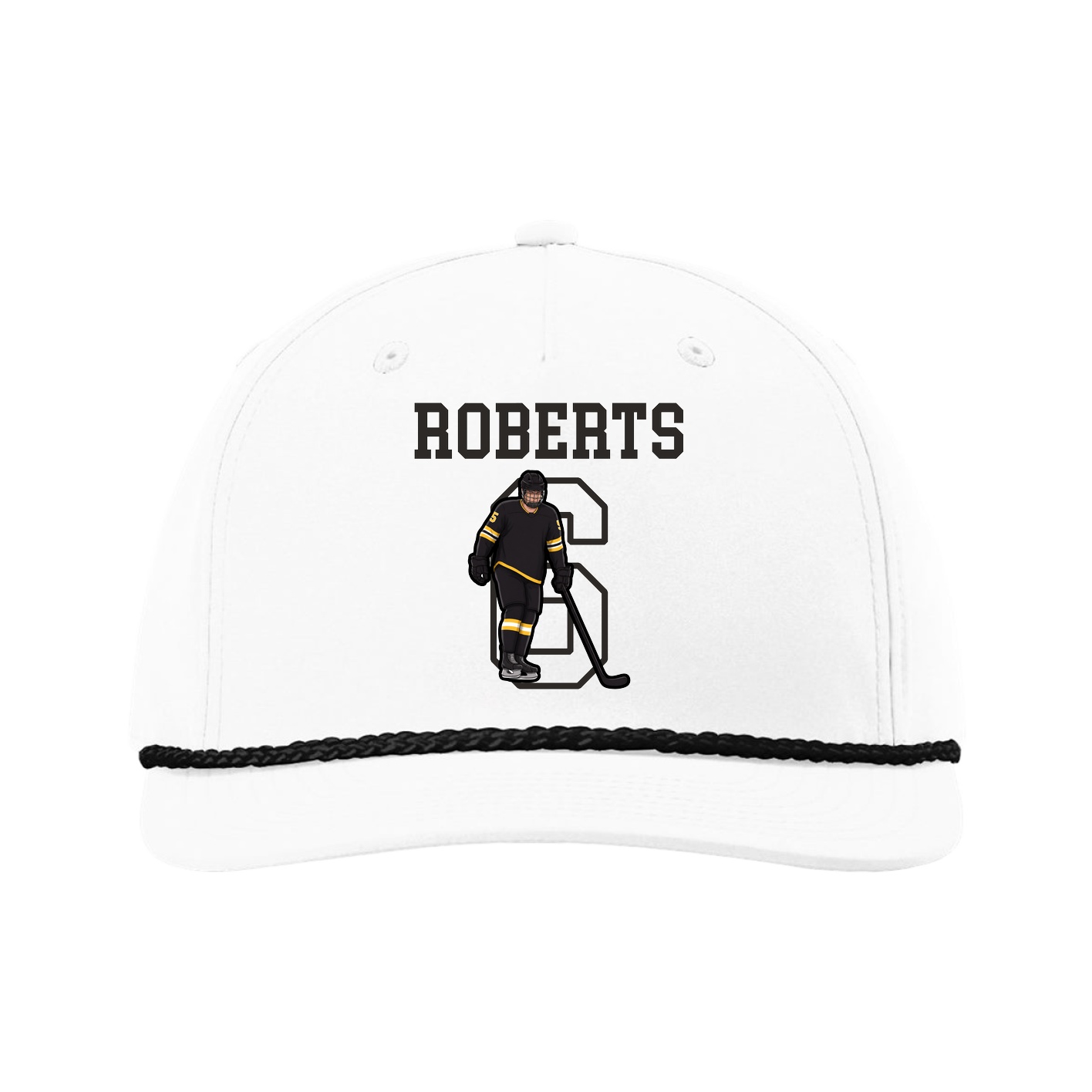 Five-Panel Classic Rope Cap — Shirsey in White
