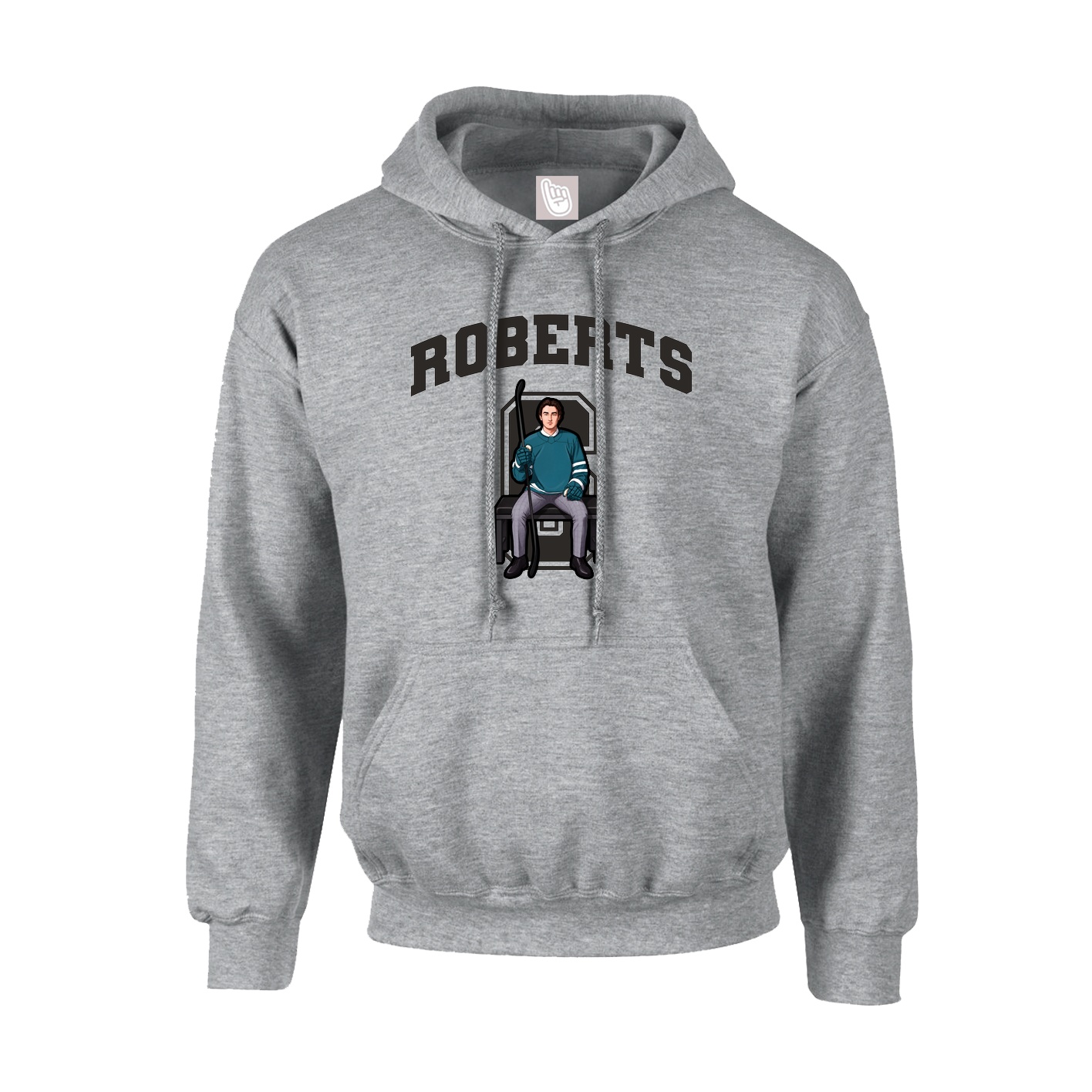 Hoodie — Number in Grey