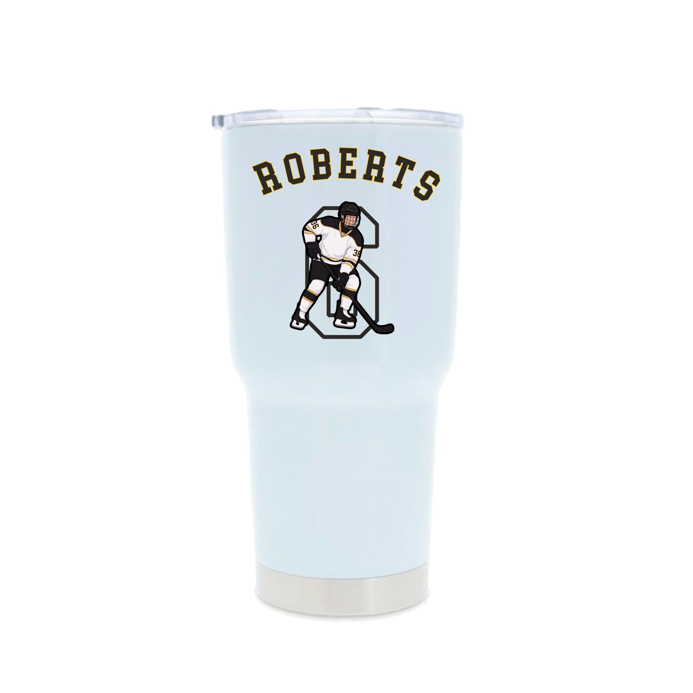 30oz Stainless Steel Tumbler — Shirsey Arch in White