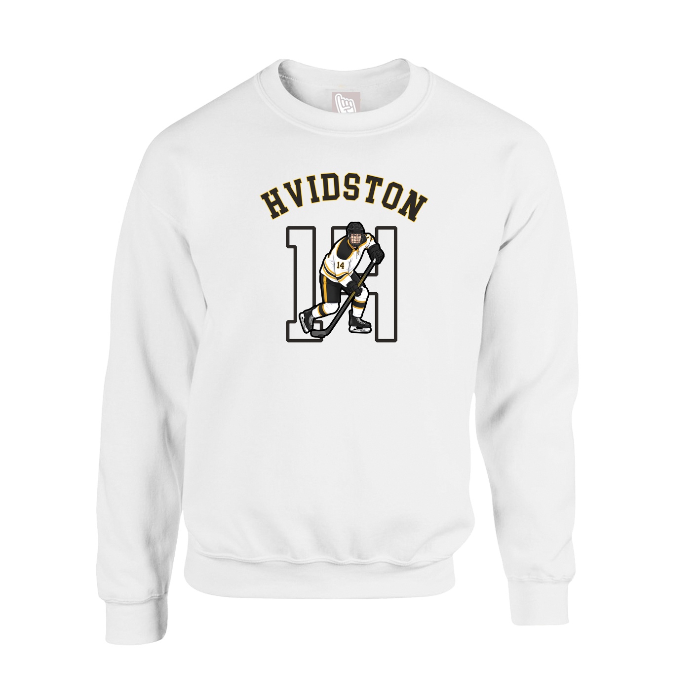 Fleece Crew — Shirsey Arch in White