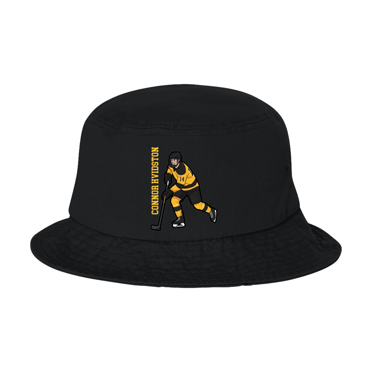 Bucket Cap — Name Vertical in Black