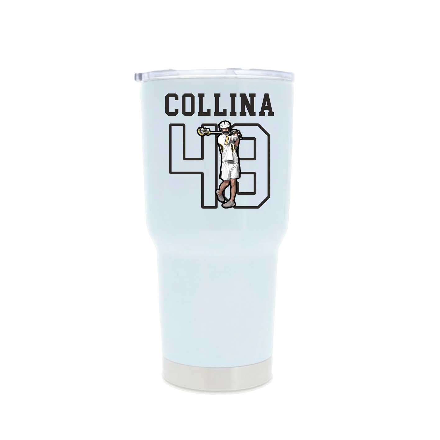 30oz Stainless Steel Tumbler — Shirsey in White