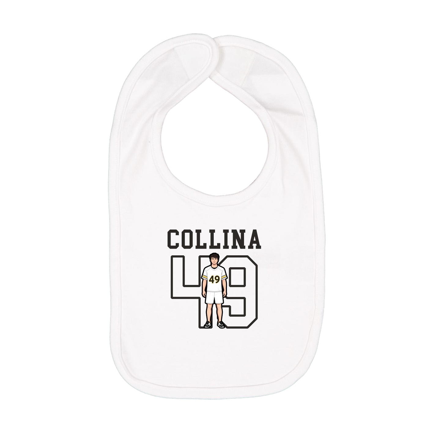 Infant Bib — Shirsey in White
