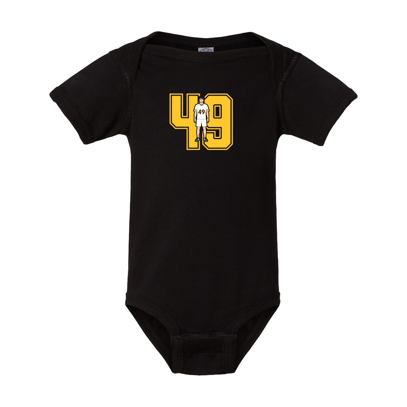 Baby Onesie — Number in Black