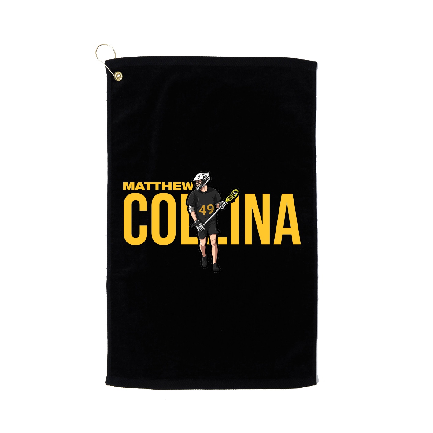 Golf Towel — Player Name in Black
