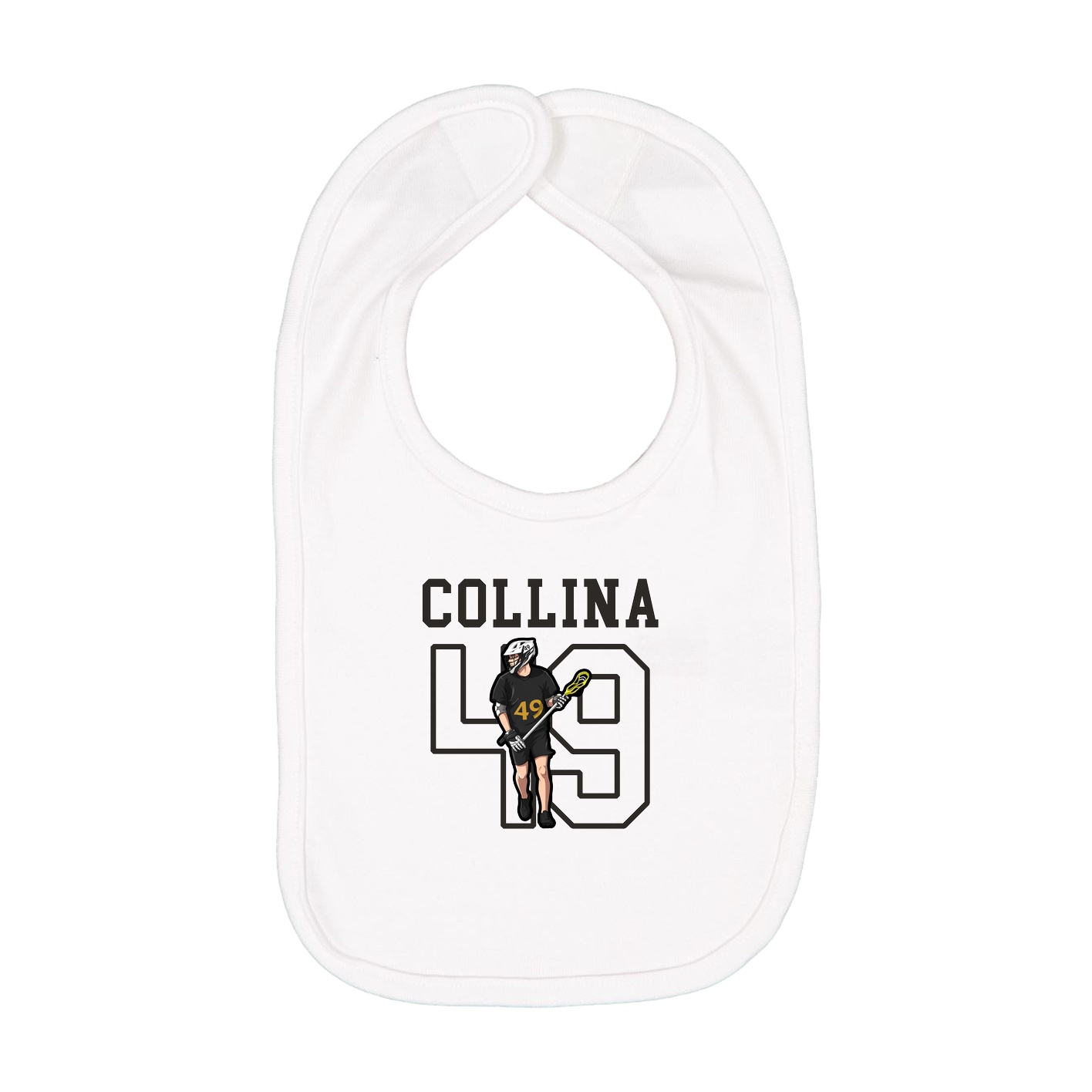 Infant Bib — Shirsey in White