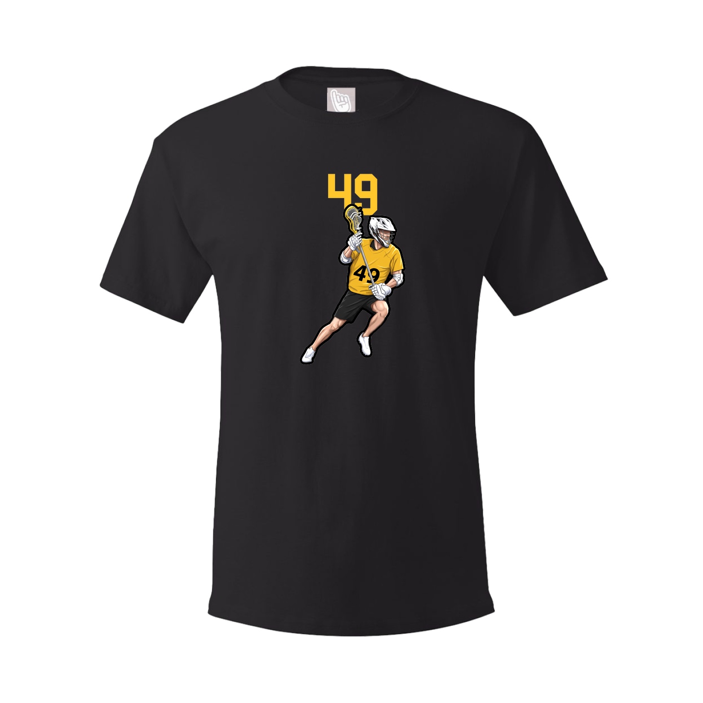 Youth Tee — Number Top in Black