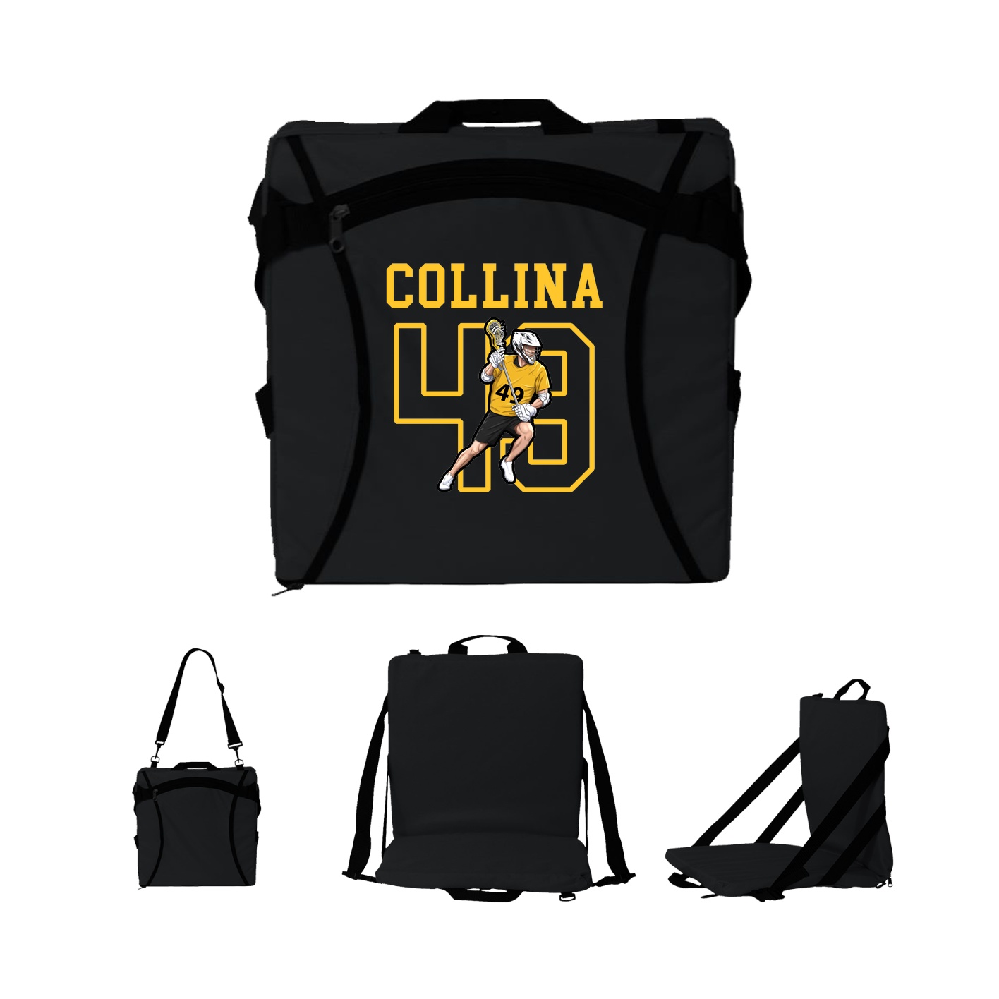 Folding Stadium Seat — Shirsey in Black