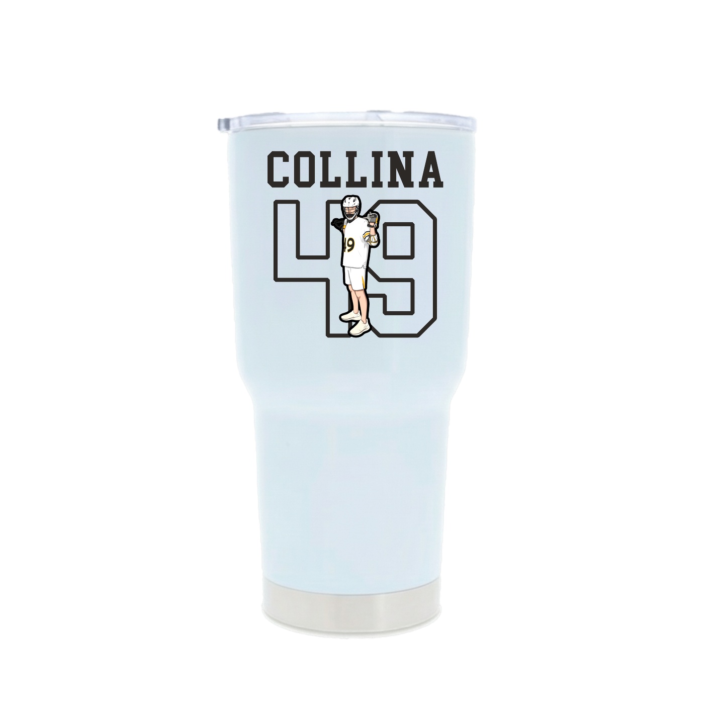 30oz Stainless Steel Tumbler — Shirsey in White