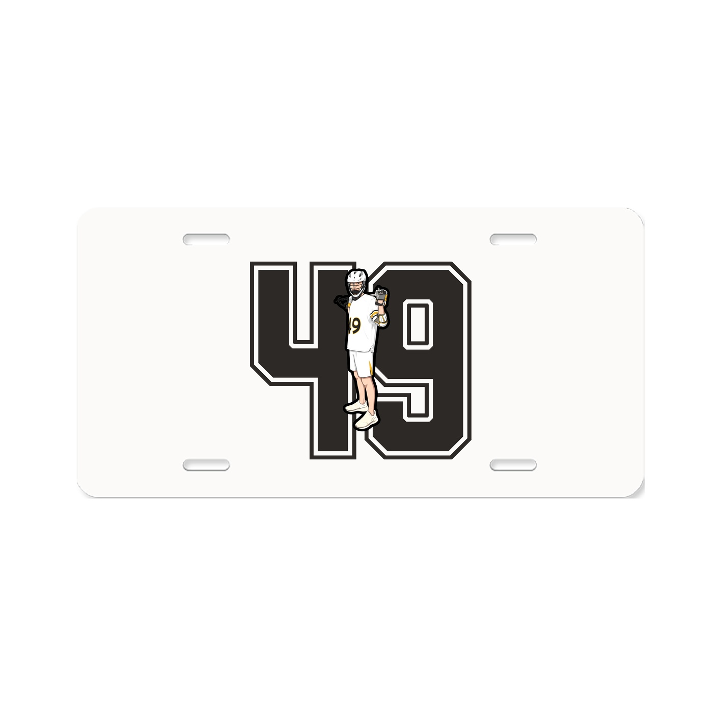 License Plate — Number in Classic