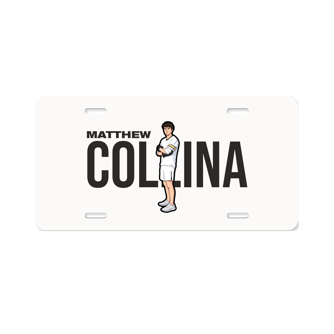 License Plate — Player Name in Classic