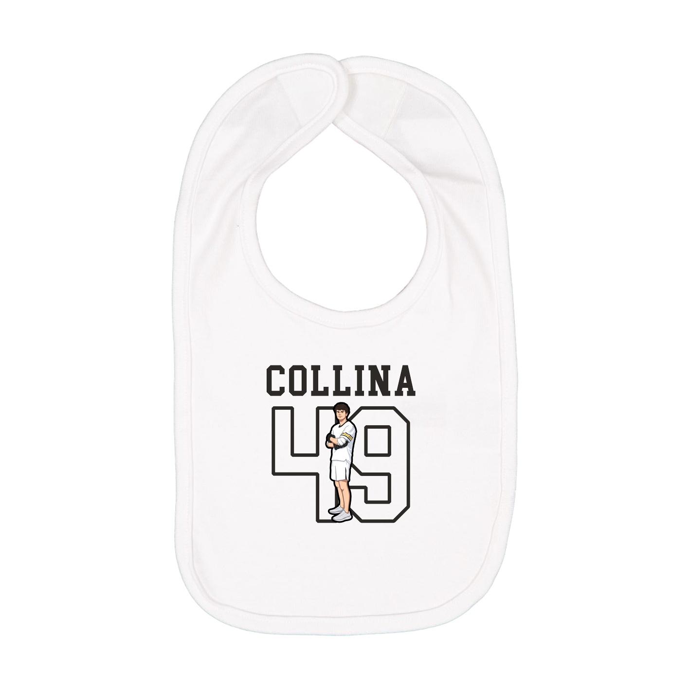 Infant Bib — Shirsey in White