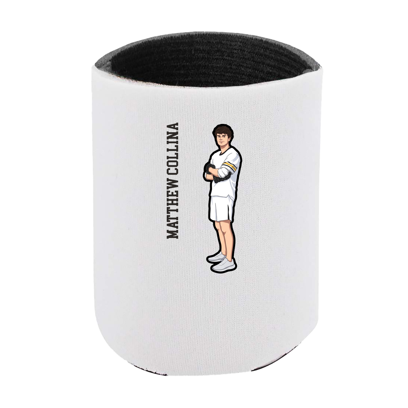 Can Holder — Name Vertical in White
