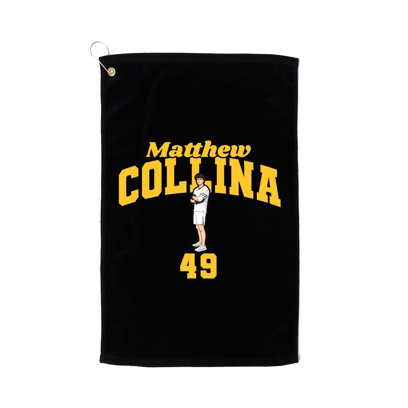 Golf Towel — Signature Arch in Black