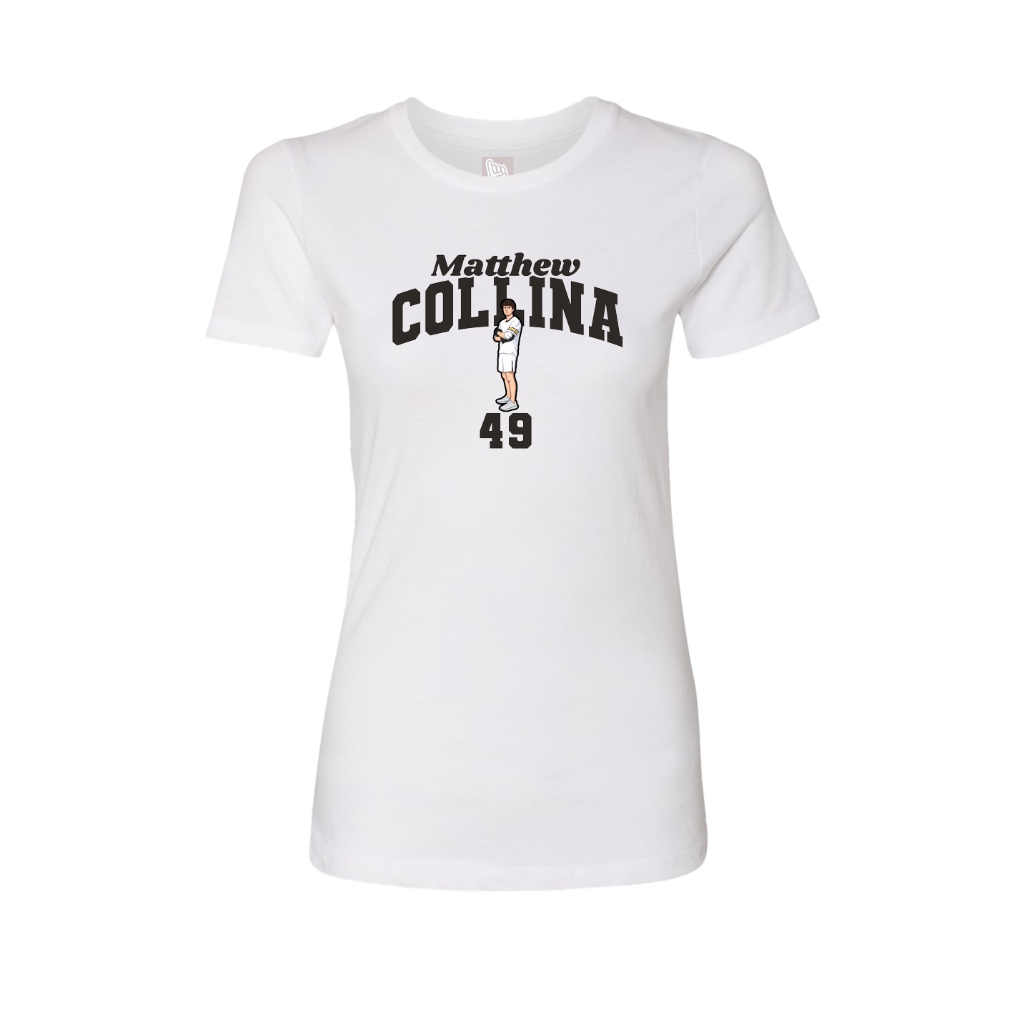 Womens Tee — Signature Arch in White