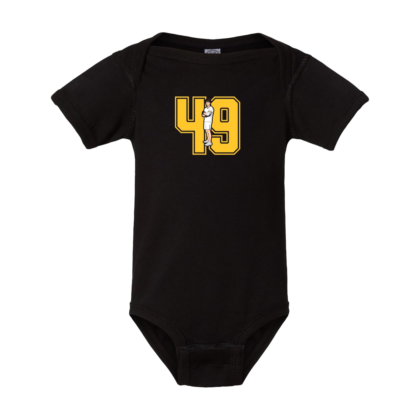 Baby Onesie — Number in Black