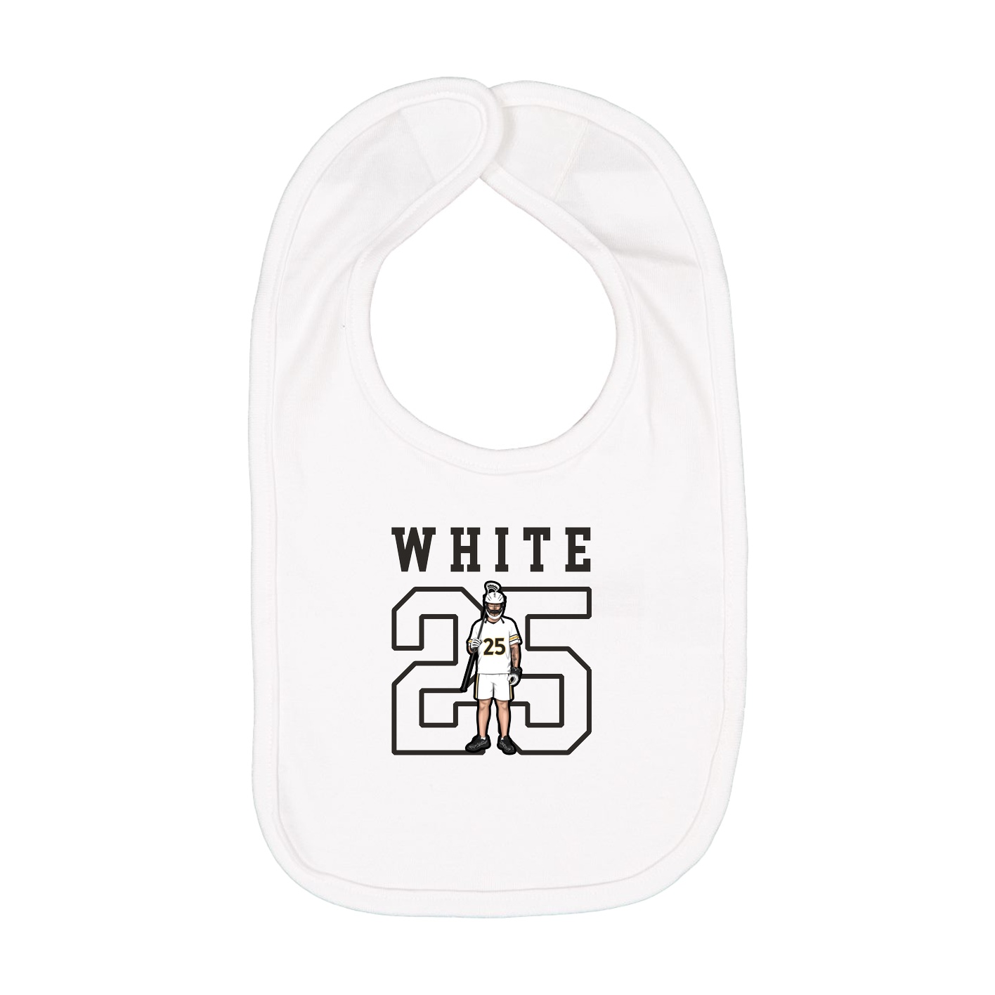 Infant Bib — Shirsey in White