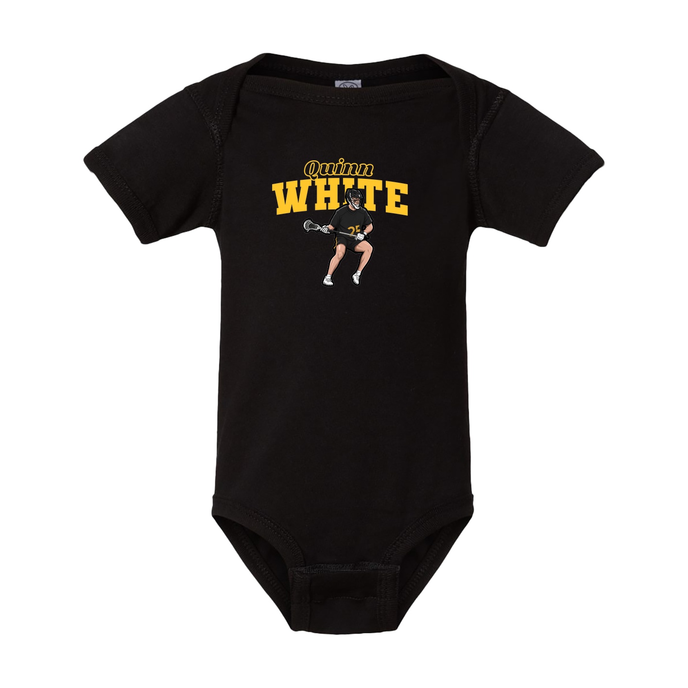 Baby Onesie — Name Arch in Black