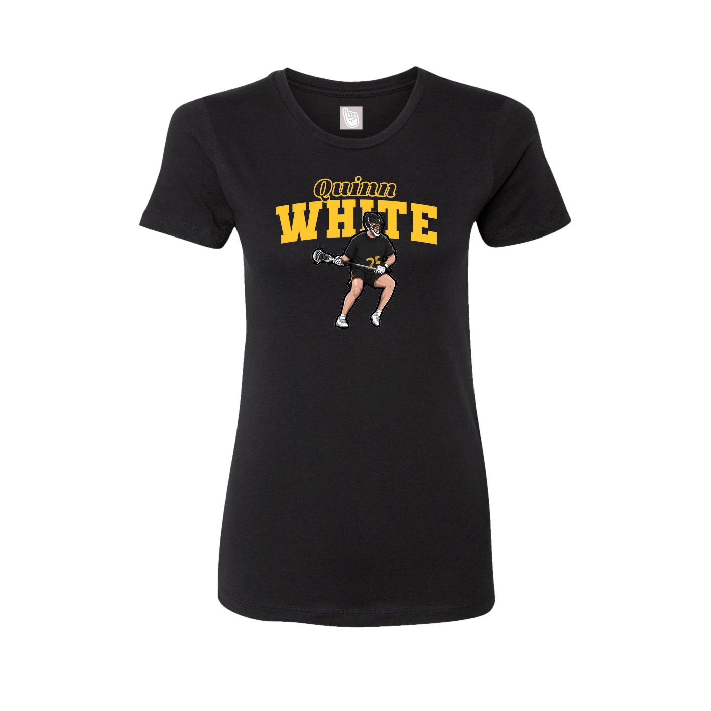 Womens Tee — Name Arch in Black
