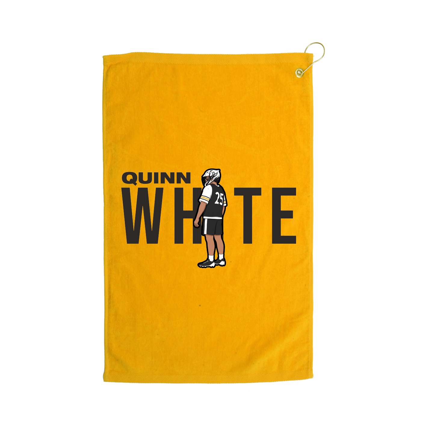 Golf Towel — Player Name in Gold