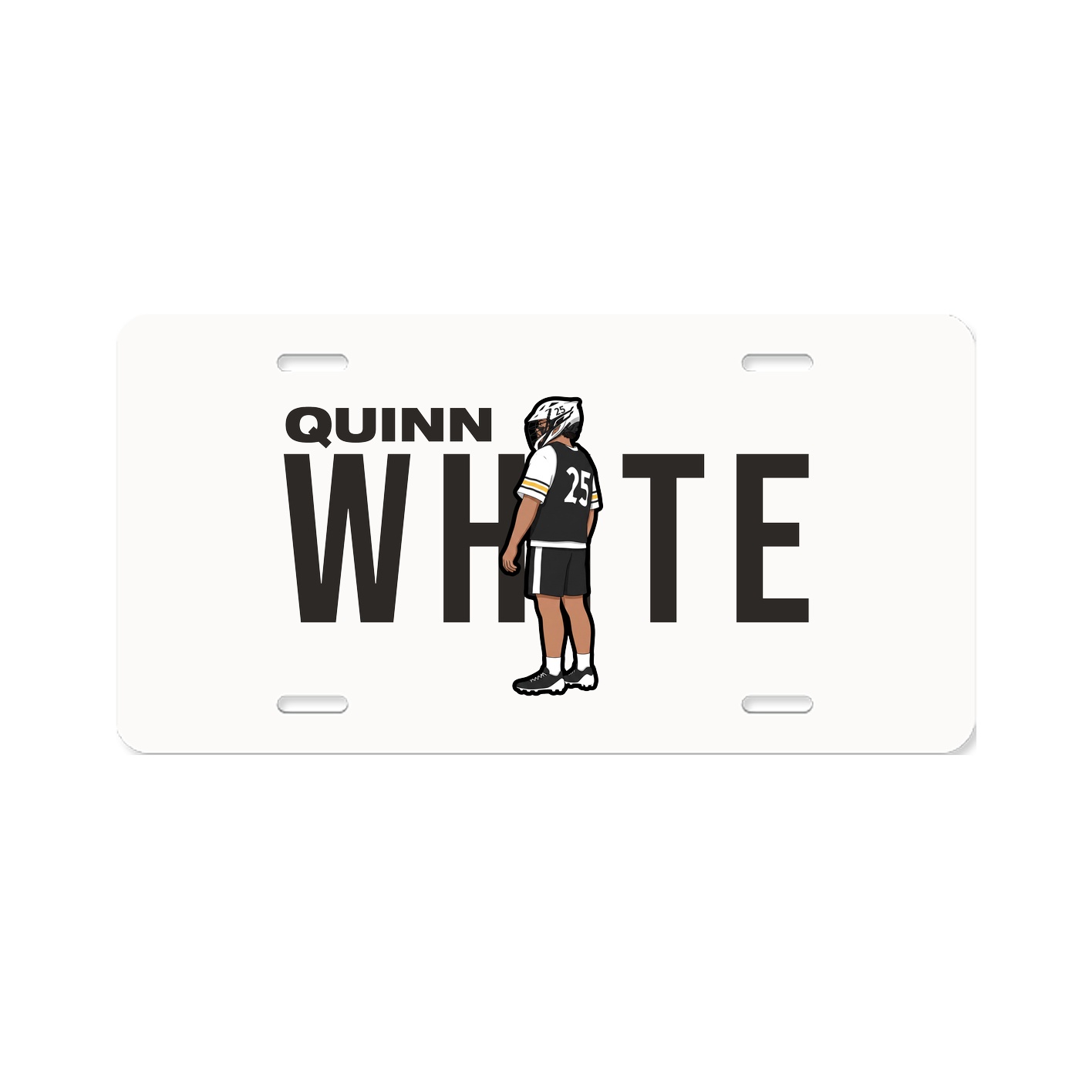 License Plate — Player Name in Classic