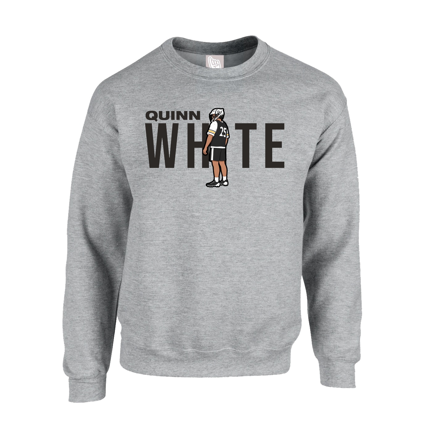 Fleece Crew — Player Name in Grey