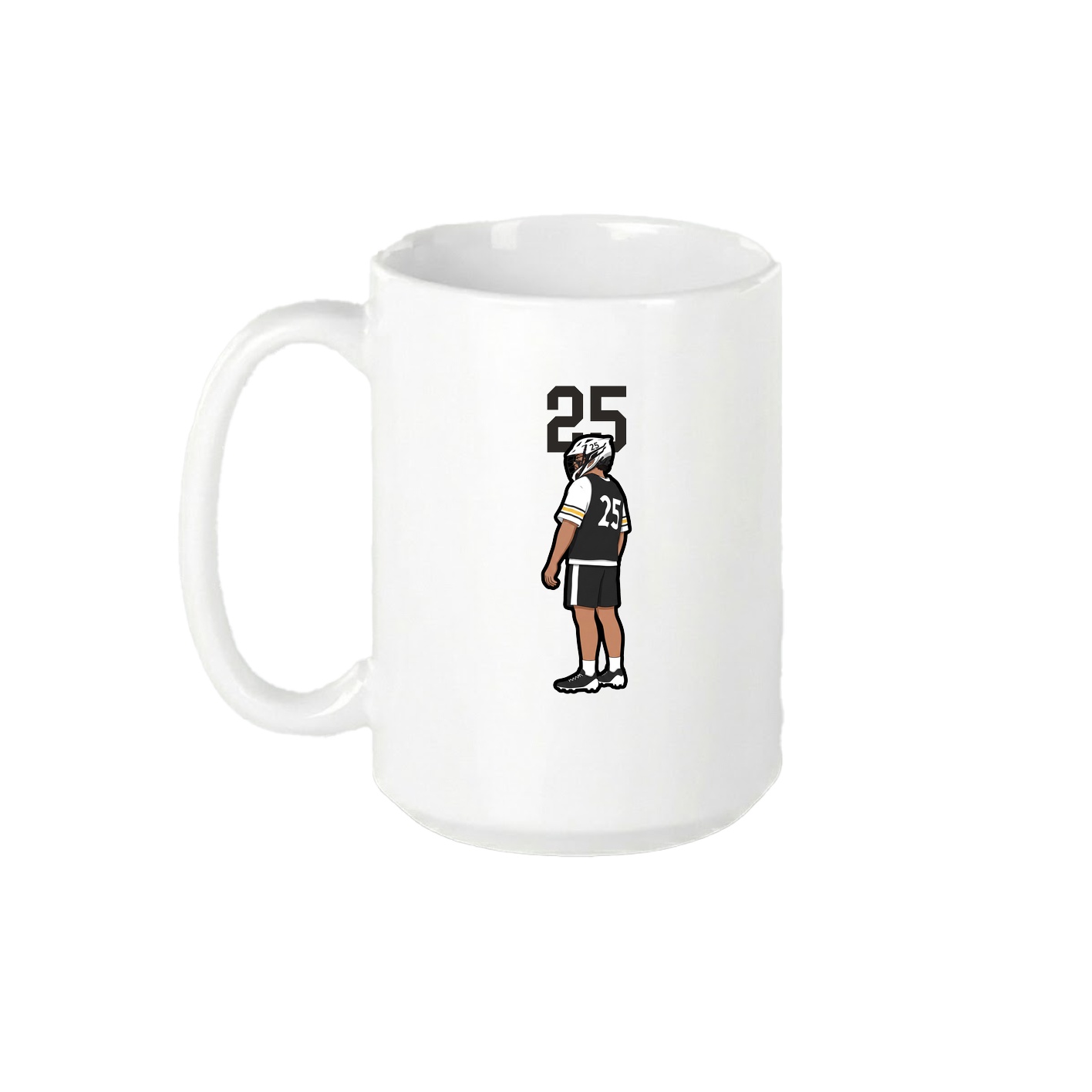 15oz Coffee Mug — Number Top in White
