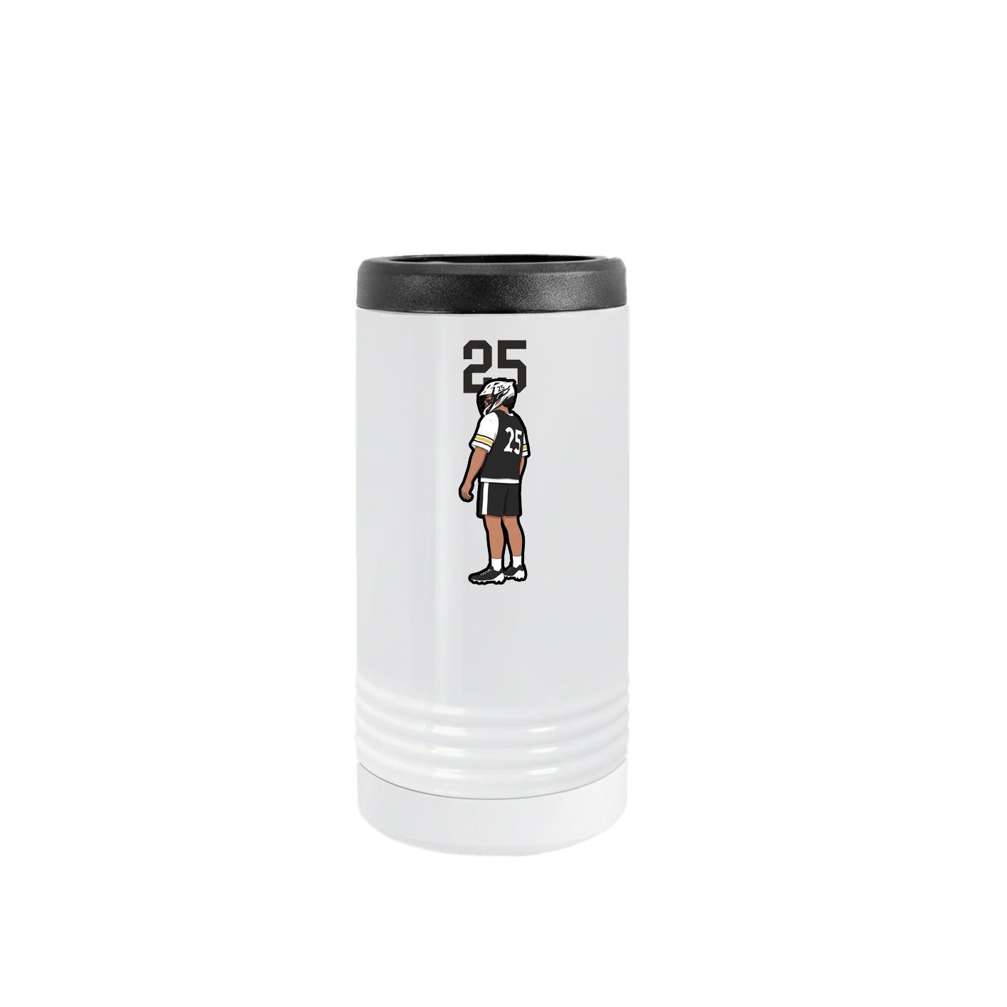 Slim Beverage Holder — Number Top in White